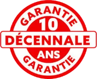Logo Garantie Décennale 10 ans - Assurance installateur photovoltaïque