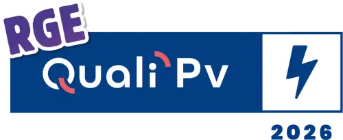 Logo certification RGE QualiPV pour installation photovoltaïque