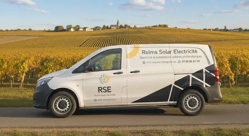 Véhicule de l'entreprise Reims Solar Electricité